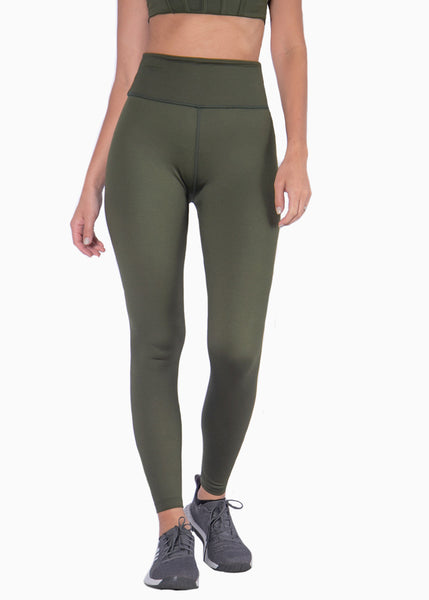 Legging deportivo color verde para mujer - Flashy