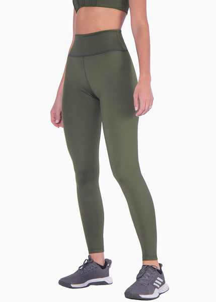 Legging deportivo color verde para mujer - Flashy