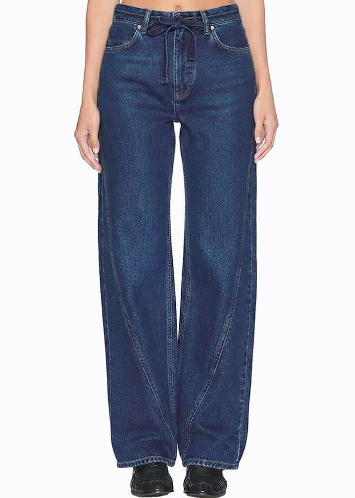 Jean Wide Leg tiro medio con cortes delanteros  - CAMBERRA