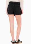 Falda short denim con corazon bordado en bolsillo para mujer - Flashy
