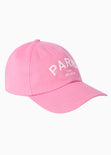 Gorra con bordado "Paris" color rosado para mujer - Flashy