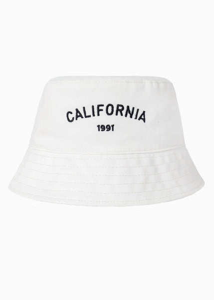 Gorro tipo bucket hat con bordado "California"  para mujer - Flashy