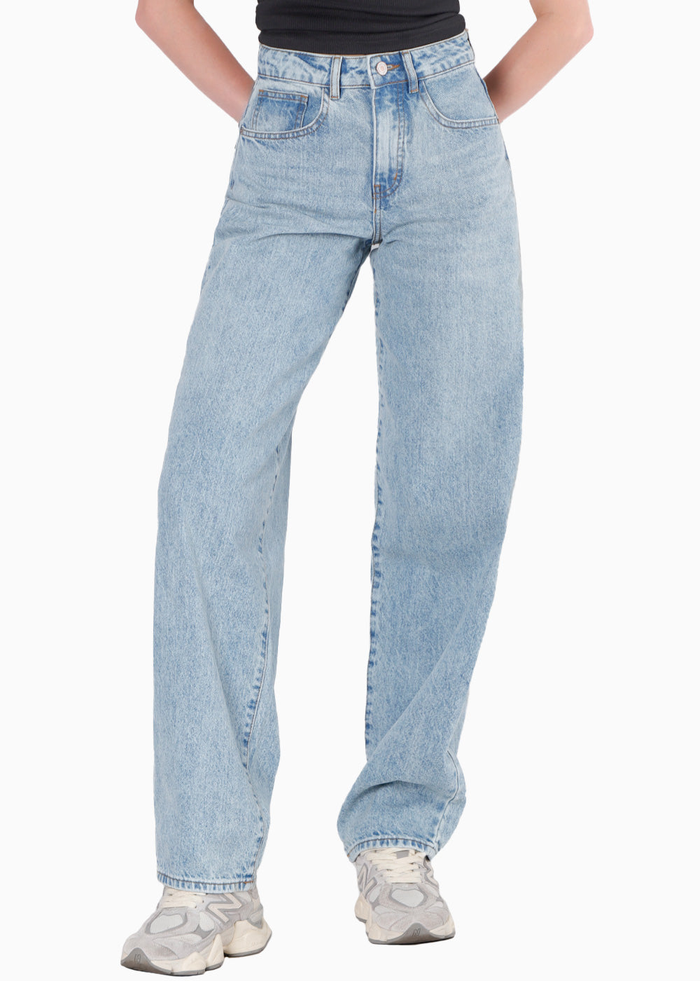Mezclilla Pantalones Baggy Jeans Mujer Mujer Rasgado Jean High