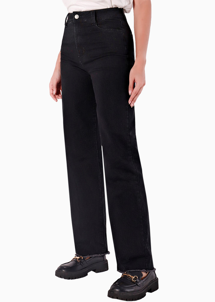 Jean recto de tiro alto full length - CELESTINE