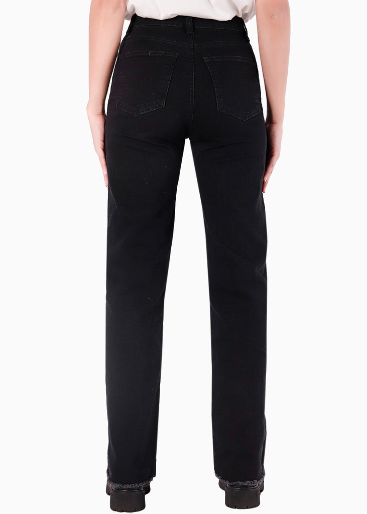 Jean recto de tiro alto full length - CELESTINE