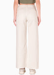 Jean tiro alto silueta Culotte ruedo al corte Estonia color blanco, marfil para mujer - Flashy