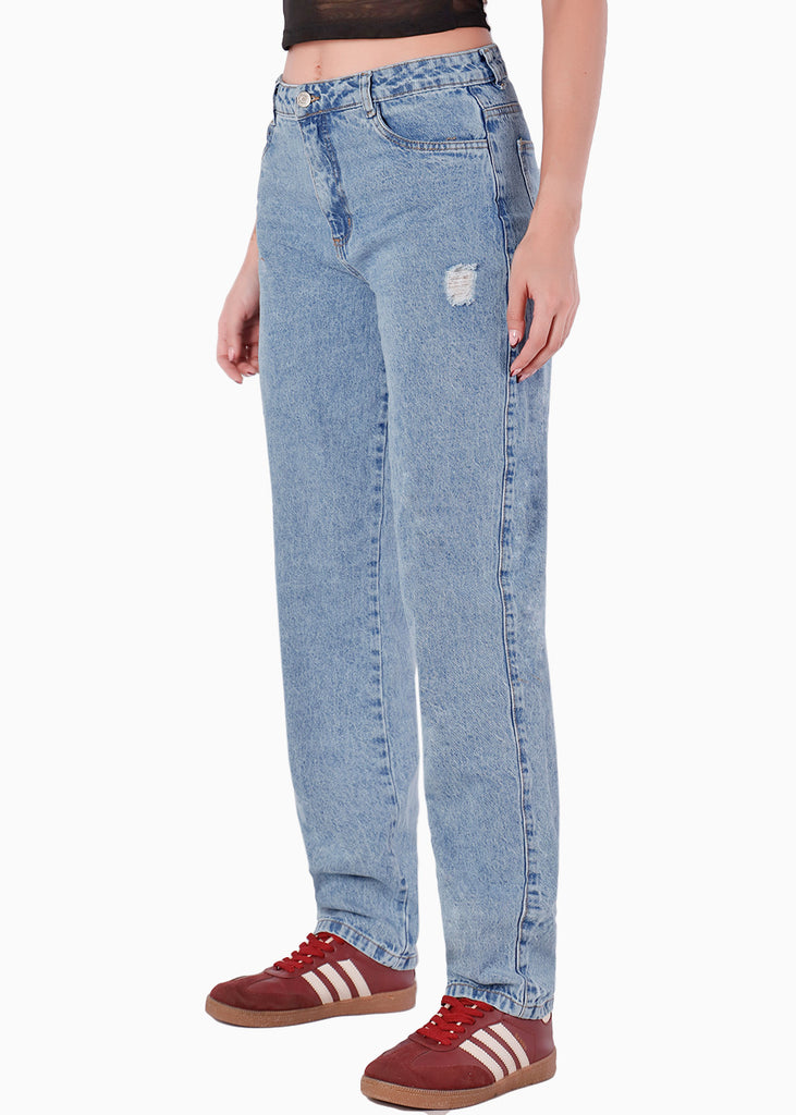 Jean tiro alto silueta mom - CAMARIA