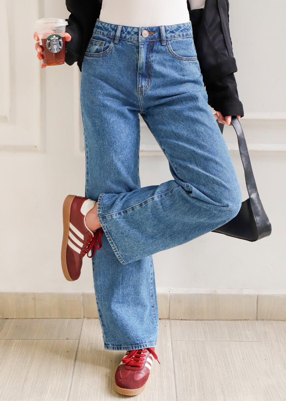 Jean wide leg tiro alto ZAZIE - Main Image