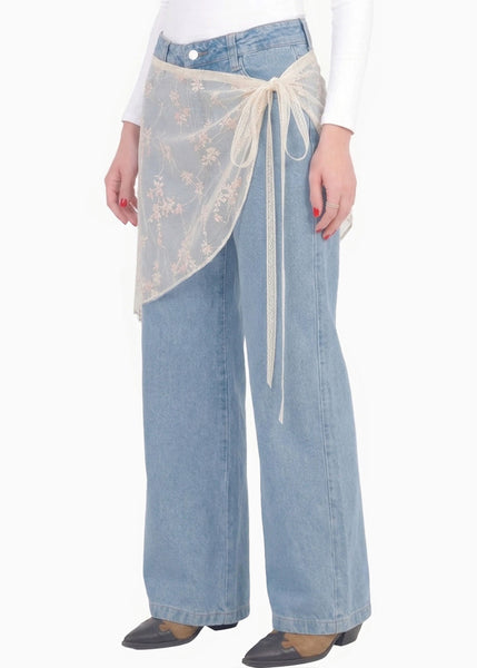 Pañoleta decorativa en encaje - TAPALPA