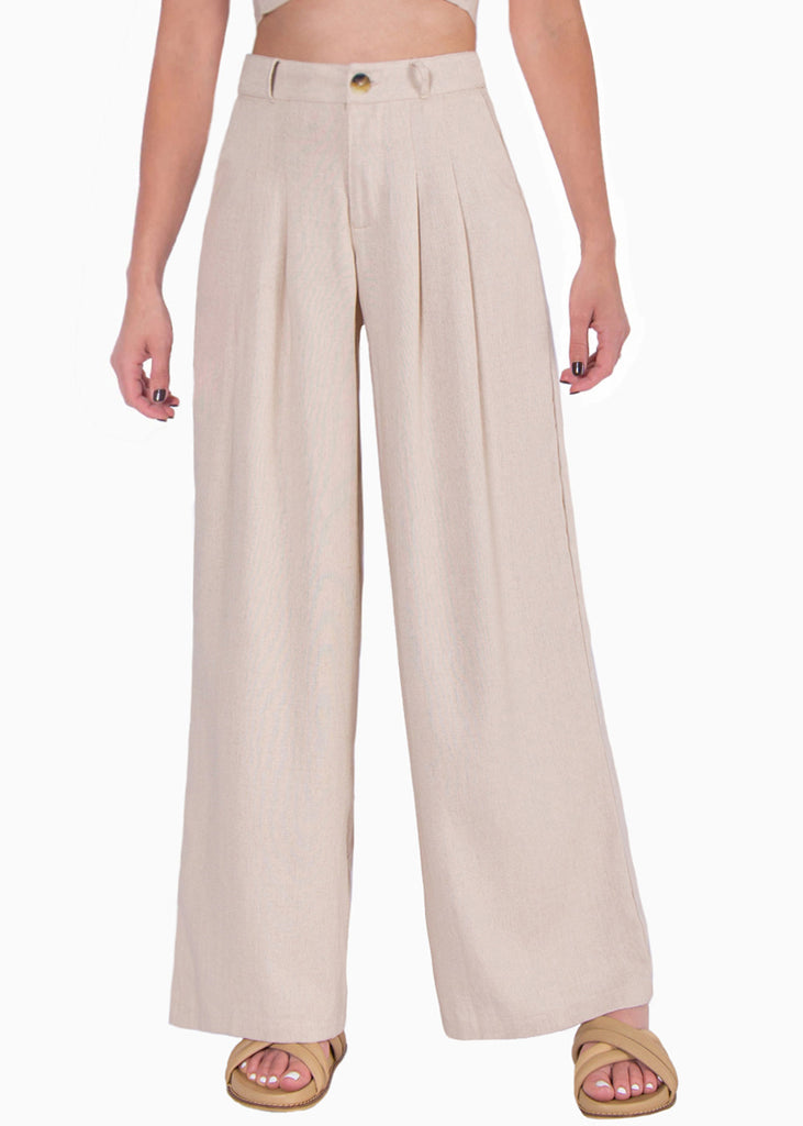 Pantalón palazzo de tiro alto - MARILDA