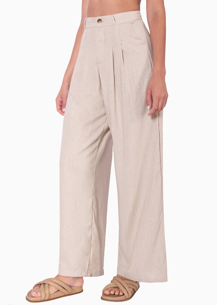 Pantalón palazzo de tiro alto - MARILDA