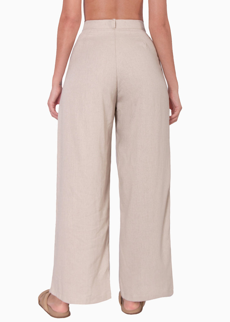 Pantalón palazzo de tiro alto - MARILDA