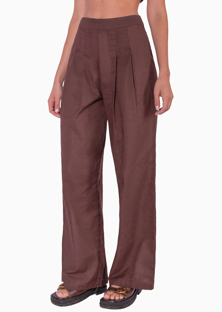 Pantalón palazzo de tiro alto - MARLINA