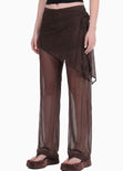 Pantalón recto de malla con falda - SAMARA
