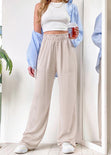 Blusa sin mangas con cuello halter color marfil para mujer - Flashy