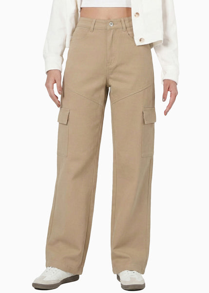 Pantalón tipo cargo con cortes y bolsillos de tapa - SALEM