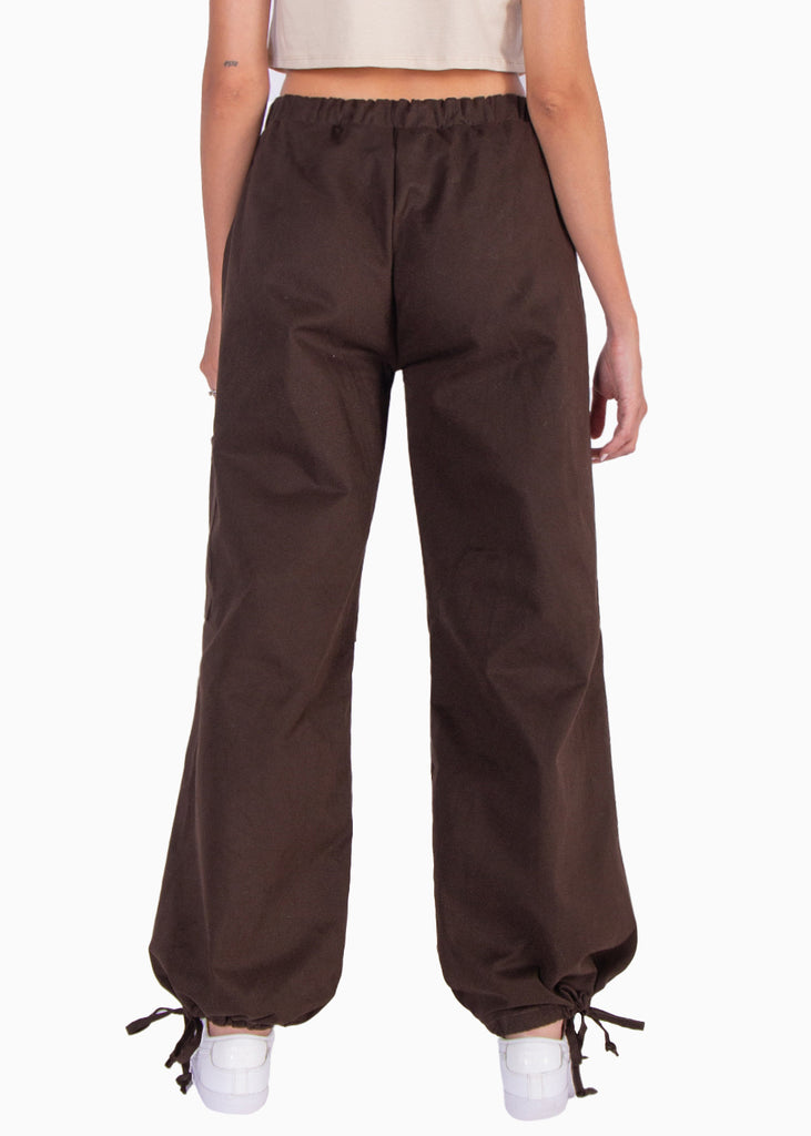 Pantalón tipo parachute con elástico y bolsillos laterales - MACIELA