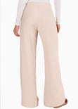 Pantalón wide leg con pretina cruzada para mujer - Flashy