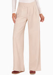 Pantalón wide leg con pretina cruzada para mujer - Flashy