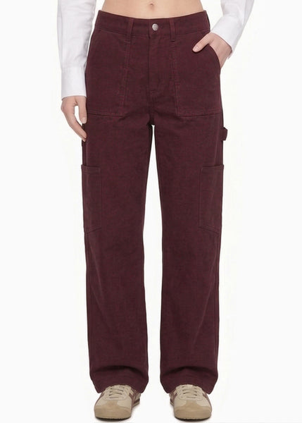 Pantalón Wide Leg tipo cargo  - MONACO.VINO