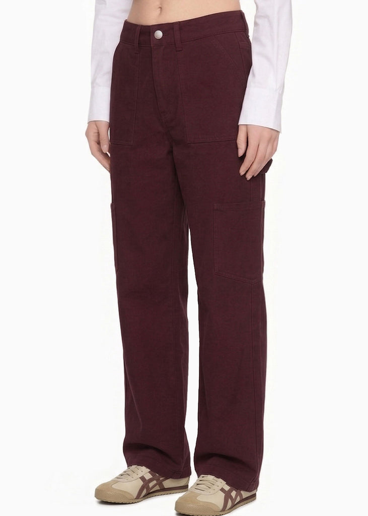 Pantalón Wide Leg tipo cargo  - MONACO.VINO