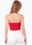 Top cuello halter tipo corset para mujer - Flashy