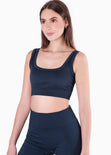 Top deportivo de tiras con escote cuadrado para mujer - Flashy