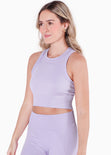 Top deportivo sin mangas color lila para mujer - Flashy