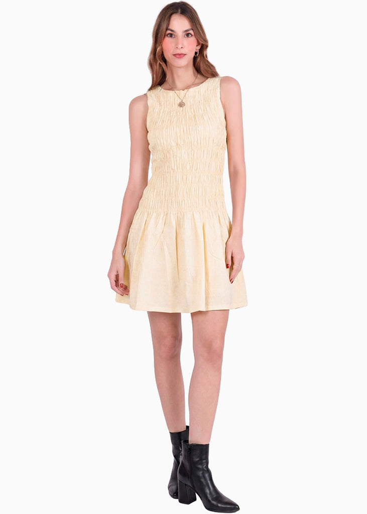 Vestido con top enresortado - COZUMEL