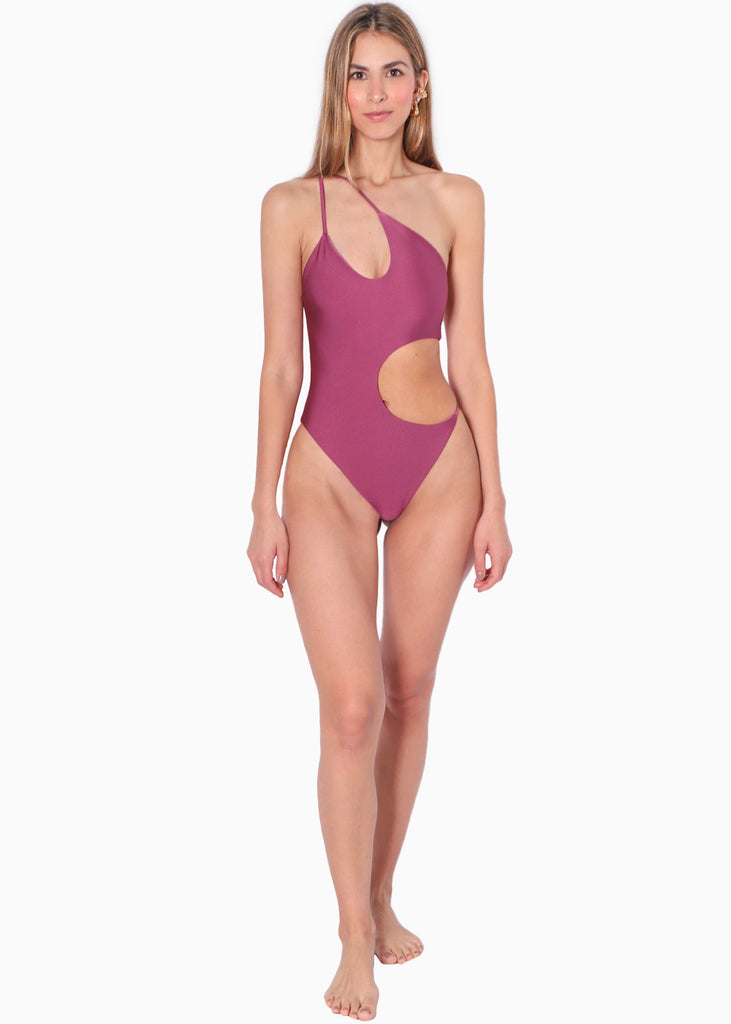 Vestido de baño entero con aberturas  para mujer - Flashy