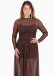 Vestido largo en mesh - OAXACA