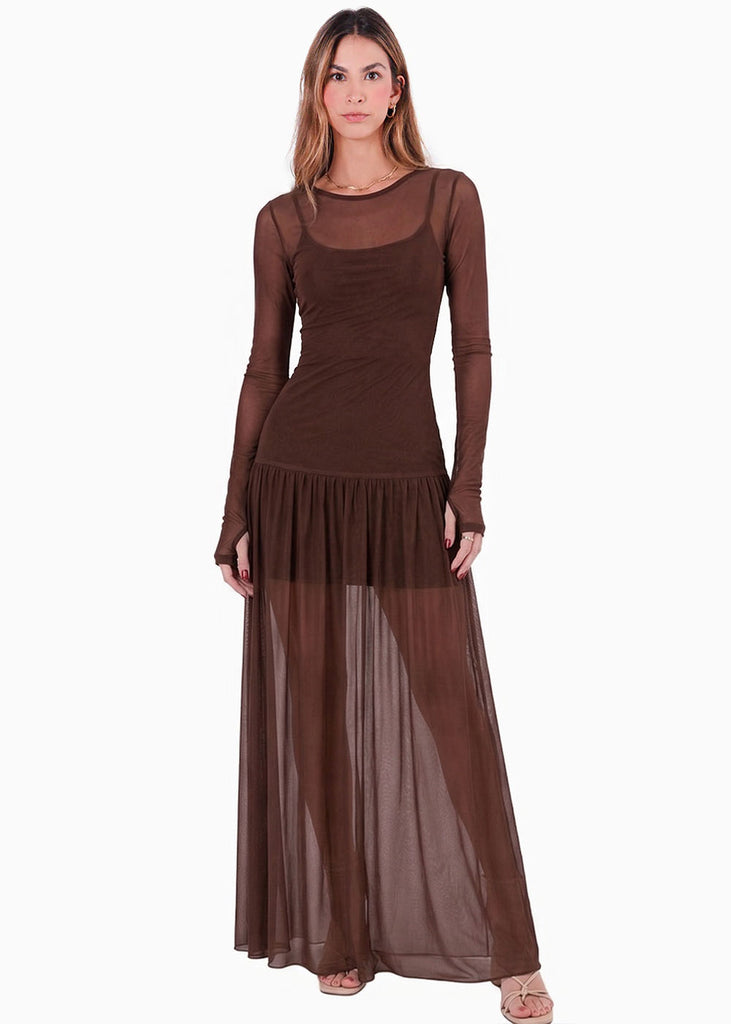 Vestido largo en mesh - OAXACA