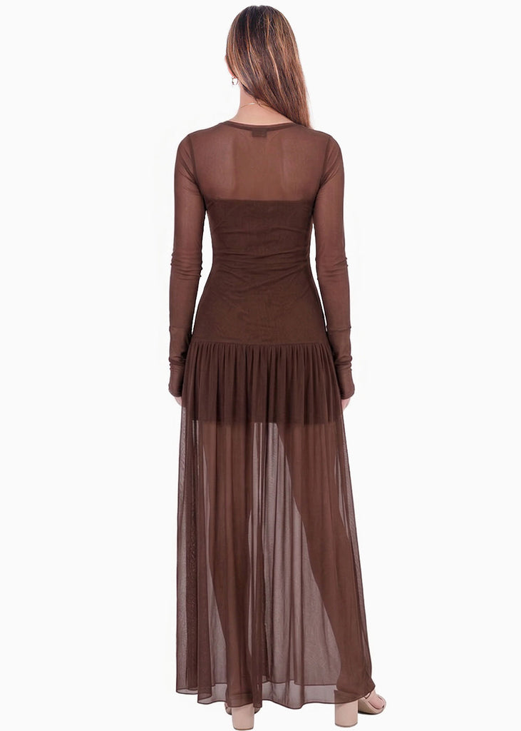 Vestido largo en mesh - OAXACA