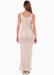 Vestido manga sisa con escote en U para mujer - Flashy
