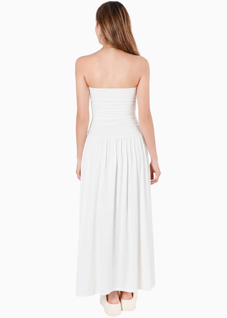 Vestido strapples falda suelta - VERANO