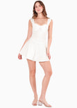 Vestido tipo corset con mangas efecto drapeado para mujer - Flashy