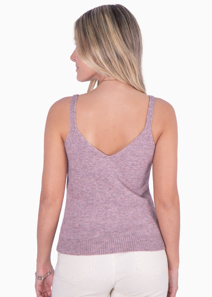 Blusa tejida de tiras con escote en v - KENZIE