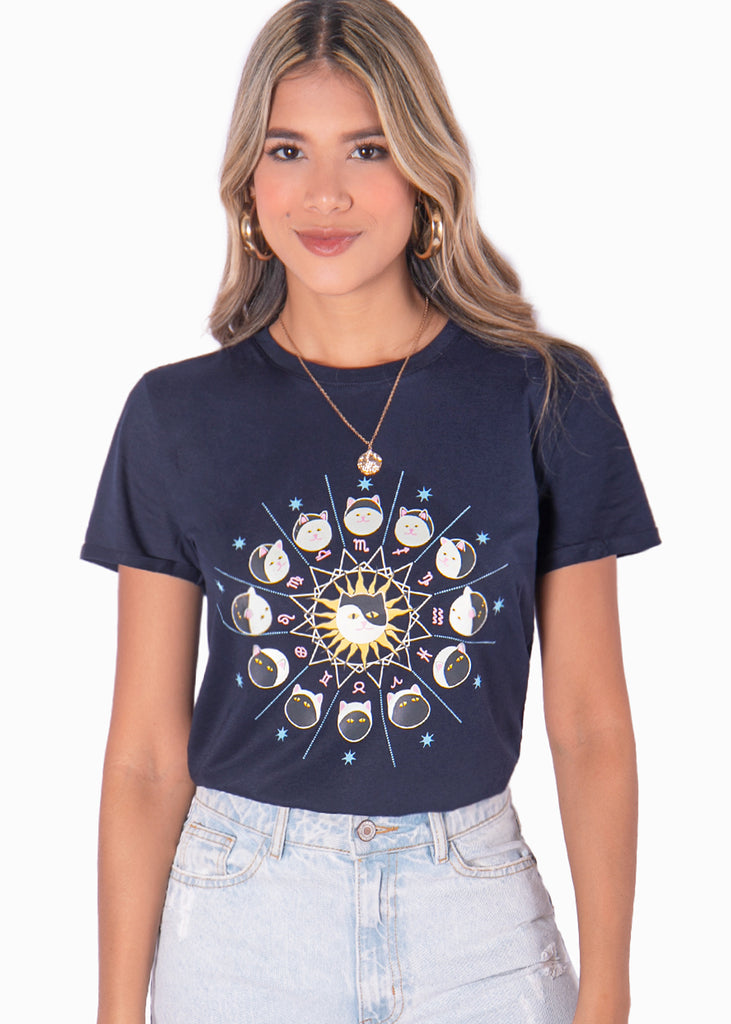Camiseta con estampado horóscopo - IVONNE