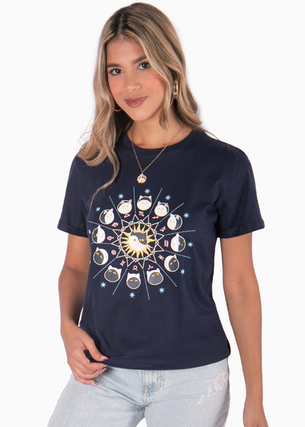 Camiseta con estampado horóscopo - IVONNE