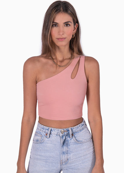Crop top de un solo hombro - MAHALIA
