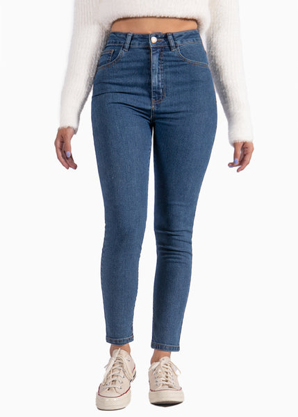 Jean skinny k tiro alto para mujer Flashy