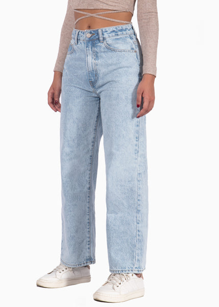 Jean tiro alto culotte para mujer Flashy