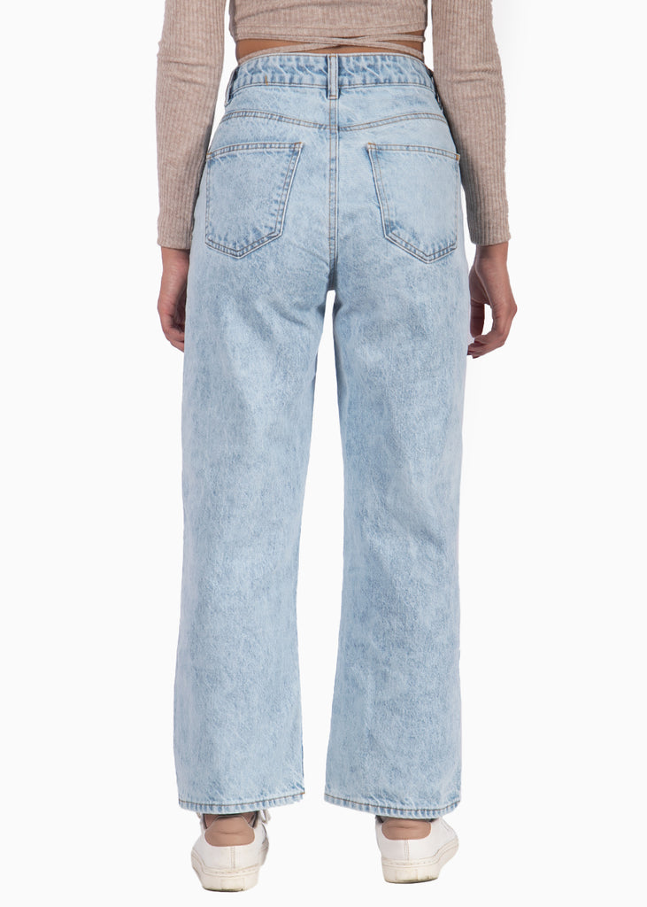 Jean tiro alto culotte para mujer Flashy